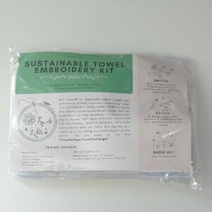 Aynil.Co Sustainable Towel Embroidery Kit DIY